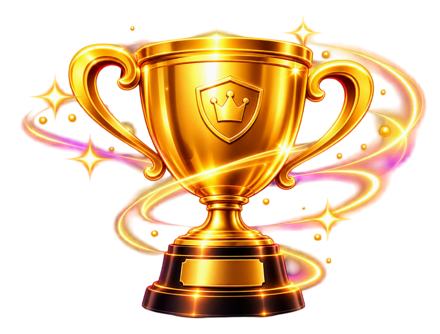 Golden winner trophy